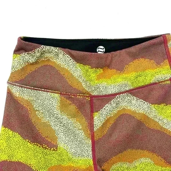 Noli Earthy Dot Camo Sedona Higb Waist Quick Wick 4 Way Stretch Legging Size S - Picture 3 of 15